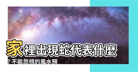 家裡出現蛇代表什麼|【家裡出現蛇代表什麼】家裡出現蛇代表什麼？不能忽。